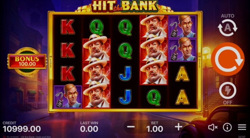 Play Hit the Bank: Hold and Win by Playson at 1Win Casino