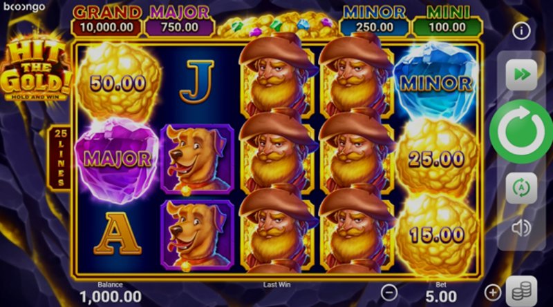 Play Hit the Gold! by Booongo at 1Win Casino