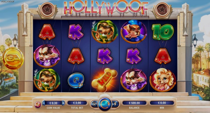 Play Hollywoof by Gameart at 1Win Casino