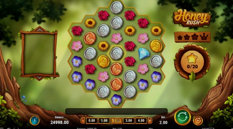 Play Honey Rush by Playn Go at 1Win Casino