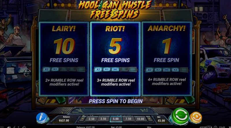 Play Hooligan Hustle by Playn Go at 1Win Casino