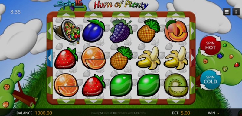 Play Horn Of Plenty by Genii at 1Win Casino