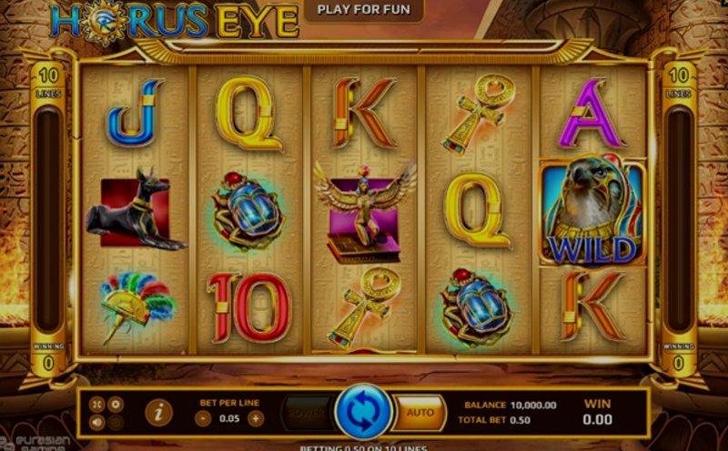 Play Horus Eye by Eurasian Gaming at 1Win Casino