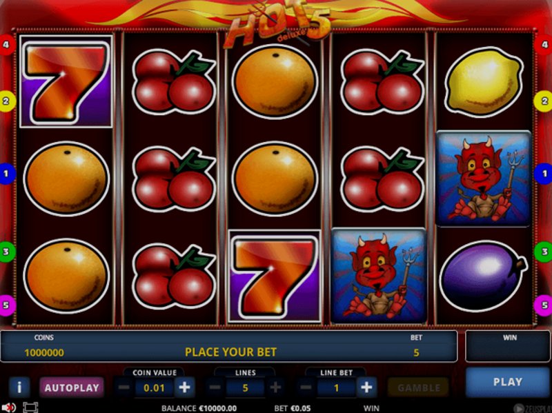 Play Hot 5 Deluxe by Zeus Play at 1Win Casino