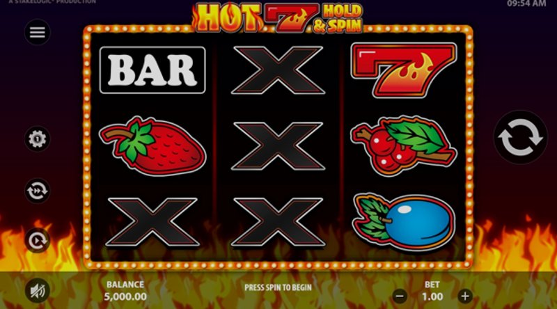 Play Hot 7 by Amatic at 1Win Casino