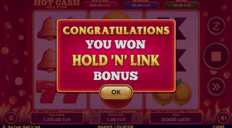 Play Hot Cash: Hold ‘n’ Link by Netgame at 1Win Casino