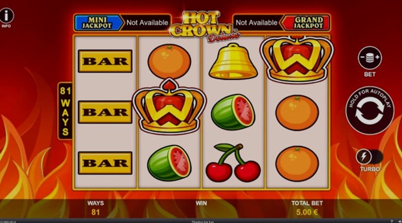 Play Hot Crown Deluxe by Playtech at 1Win Casino