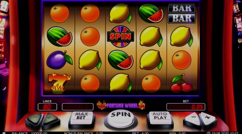 Play Hot Fortune Wheel 80 by 7mojos Slots at 1Win Casino