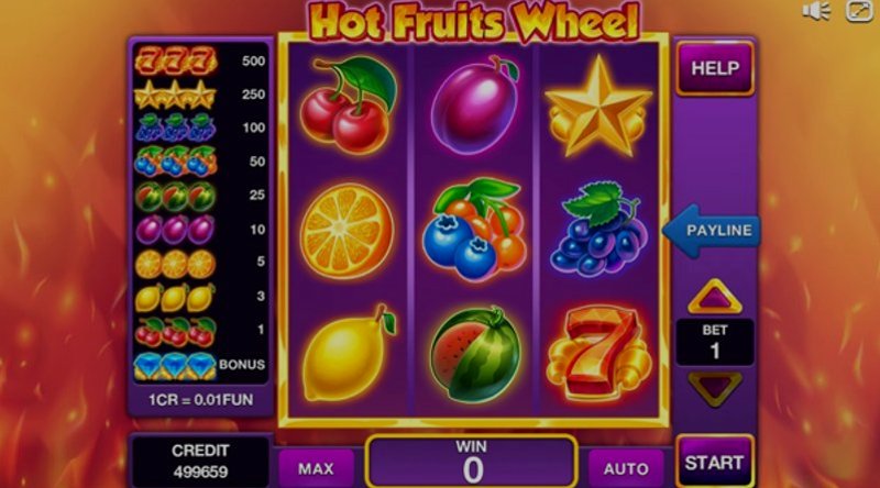 Play Hot Fruits Wheel by Amatic at 1Win Casino