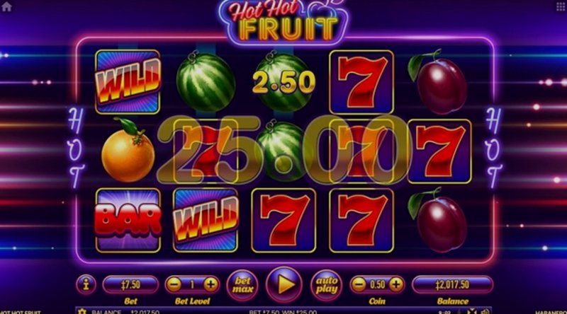 Play Hot Hot Fruit by Habanero at 1Win Casino