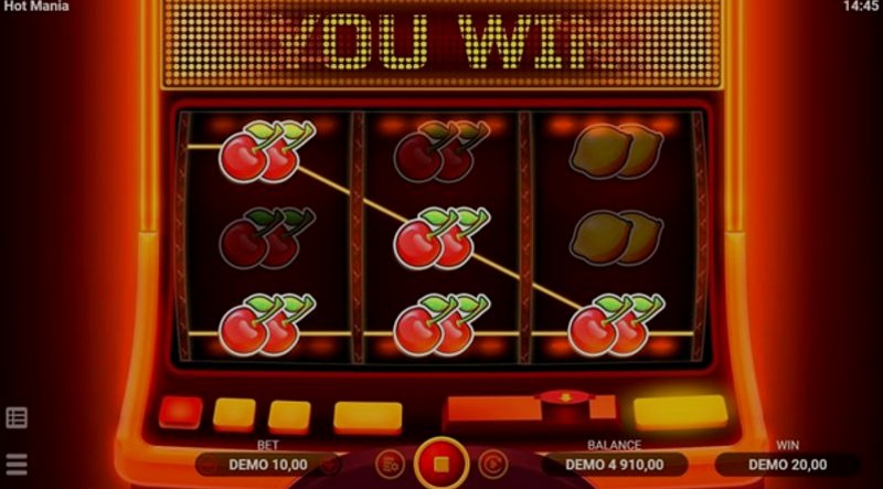 Play Hot Mania by Evoplay at 1Win Casino