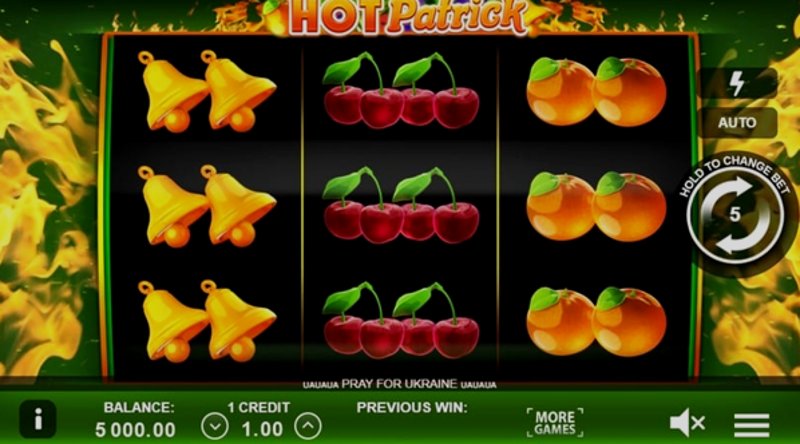 Play Hot Patrick by Gamzix at 1Win Casino