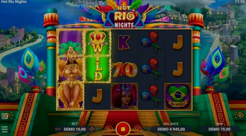 Play Hot Rio Nights by Evoplay at 1Win Casino