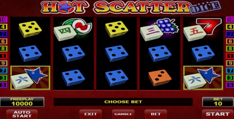 Play Hot Scatter Dice by Amatic at 1Win Casino