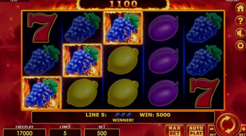 Play Hot Seven Deluxe by Amatic at 1Win Casino