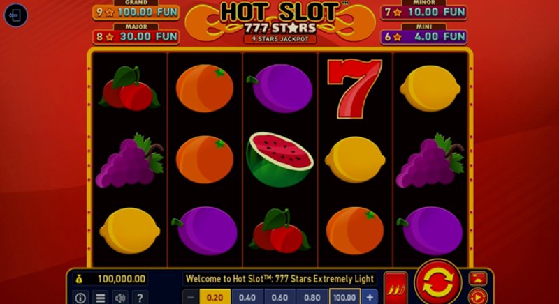 Play Hot Slot: 777 Stars Extremely Light by Wazdan at 1Win Casino