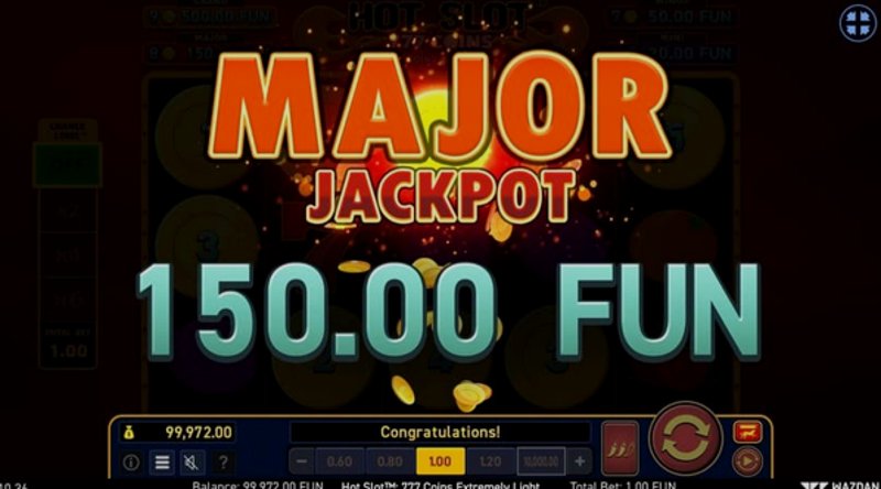 Play Hot Slot™: 777 Coins by Wazdan at 1Win Casino