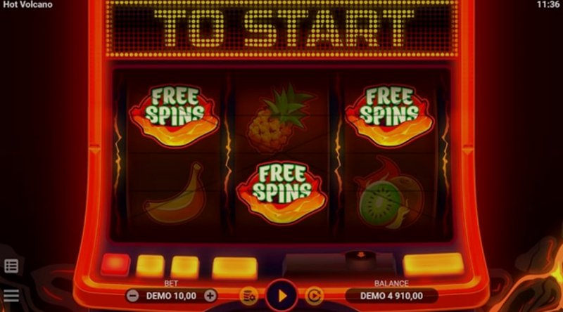 Play Hot Volcano by Evoplay at 1Win Casino