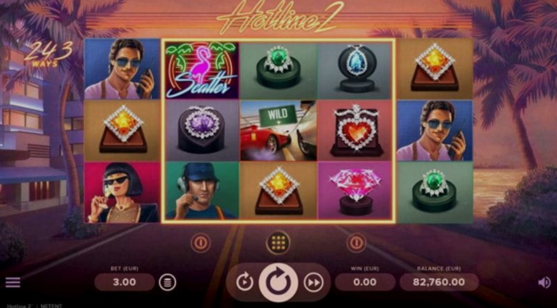 Play Hotline 2 by Netent at 1Win Casino