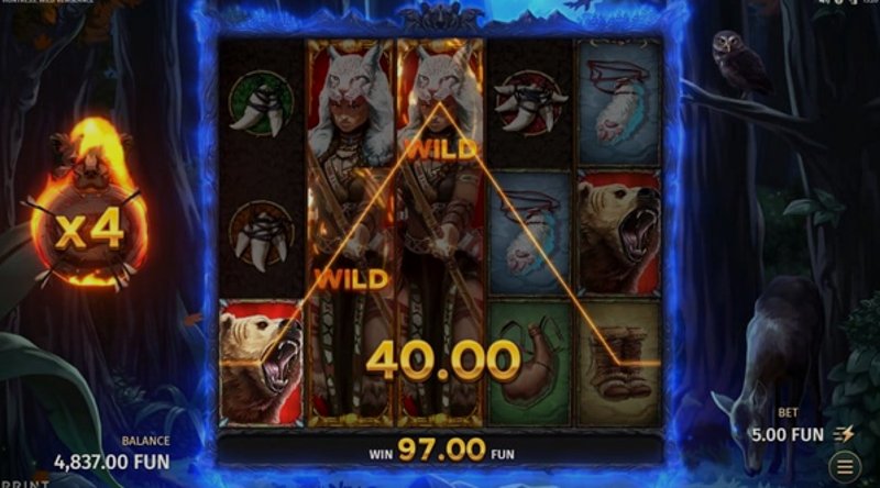 Play Huntress Wild Vengeance by Relax at 1Win Casino