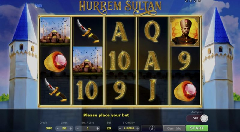 Play Hurrem Sultan by 5 Men Gaming at 1Win Casino