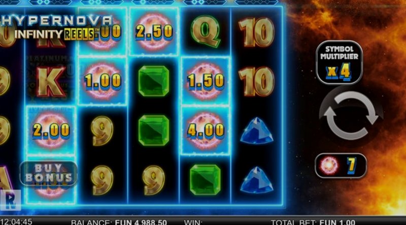 Play Hypernova Infinity Reels by Relax at 1Win Casino