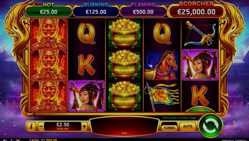 Play Immortal Empress by Rubyplay at 1Win Casino