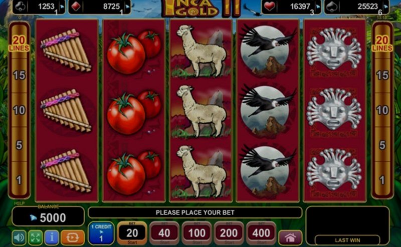 Play Inca Gold II by Amusnet at 1Win Casino