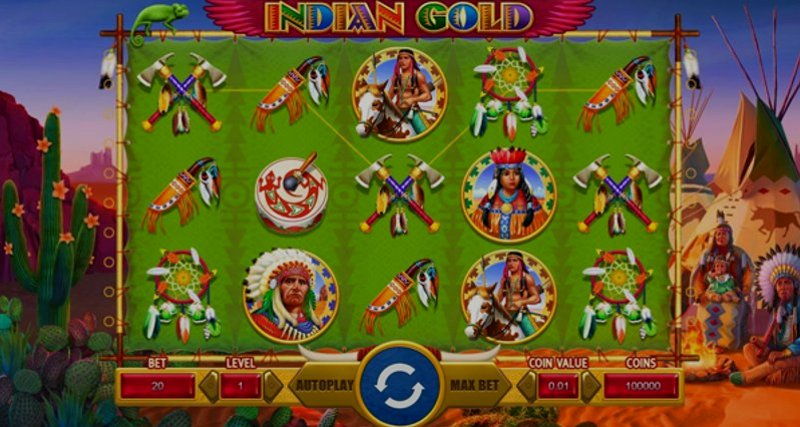 Play Indian Gold by Thunderspin at 1Win Casino