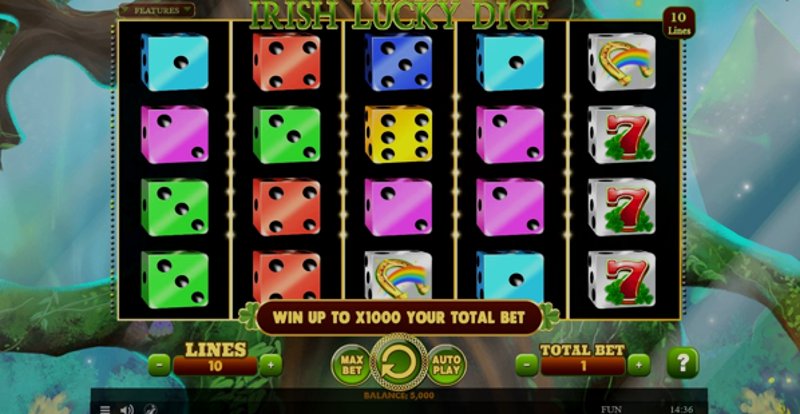 Play Irish Lucky Dice by Spinomenal at 1Win Casino