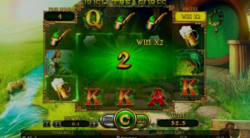 Play Irish Treasures by Spinomenal at 1Win Casino