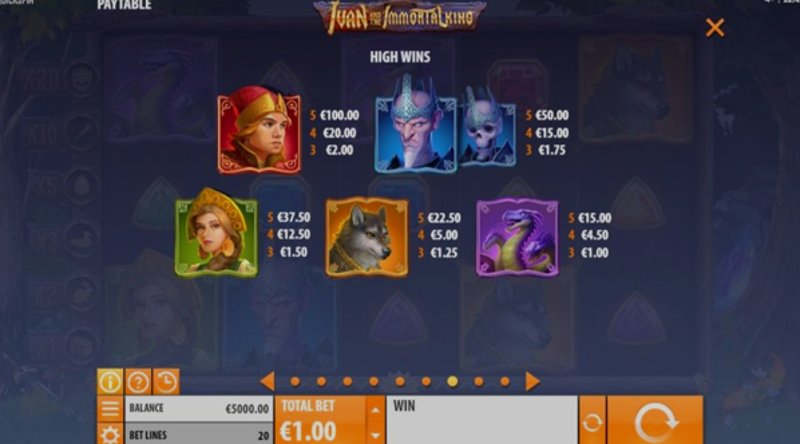 Play Ivan and the Immortal King by Quickspin at 1Win Casino