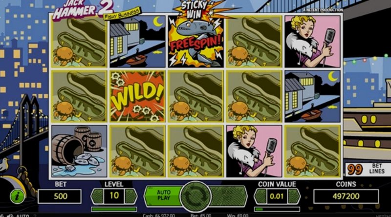 Play Jack Hammer by Netent at 1Win Casino