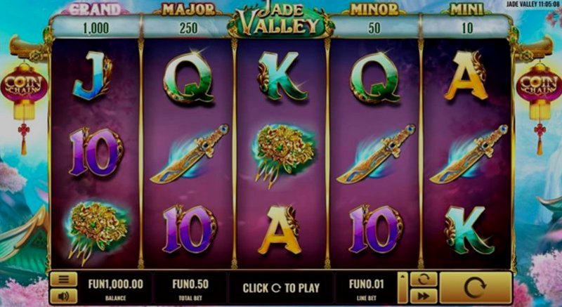 Play Jade Valley by Platipus at 1Win Casino