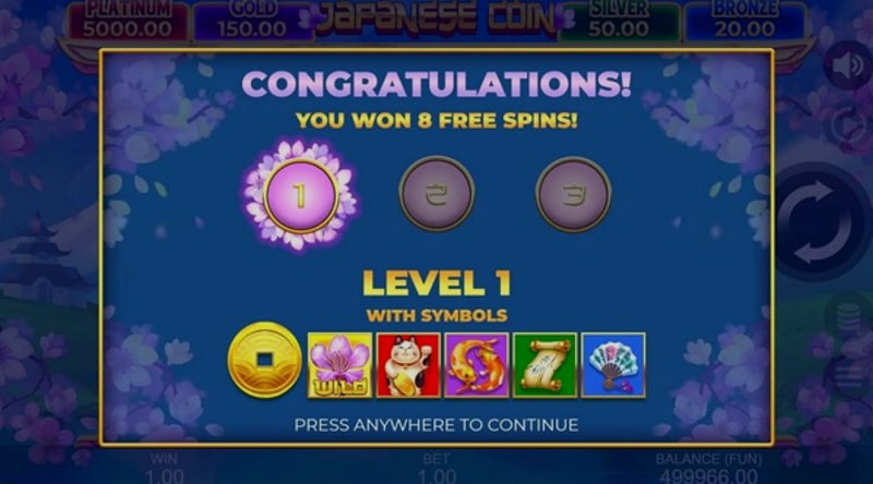 Play Japanese Coin: Hold The Spin by Gamzix at 1Win Casino