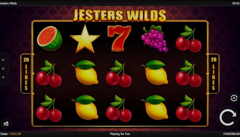 Play Jesters Wilds by 1x2gaming at 1Win Casino