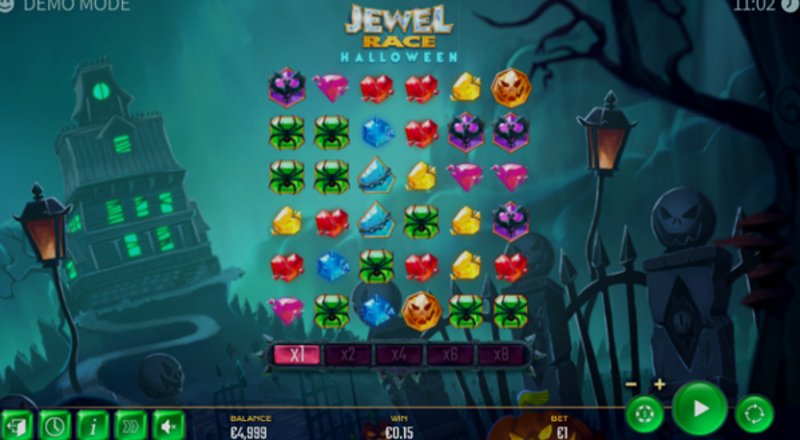 Play Jewel Race Halloween by Golden Hero at 1Win Casino