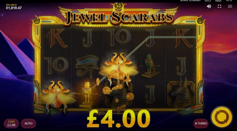 Play Jewel Scarabs by Redtiger at 1Win Casino