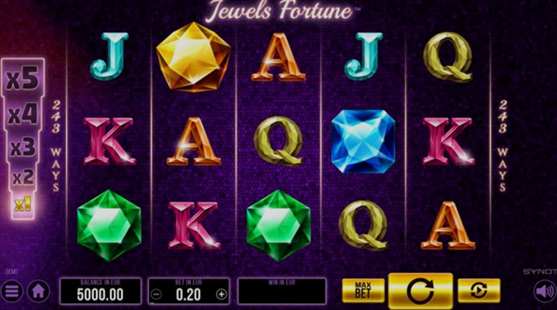 Play Jewels Fortune by Synot at 1Win Casino