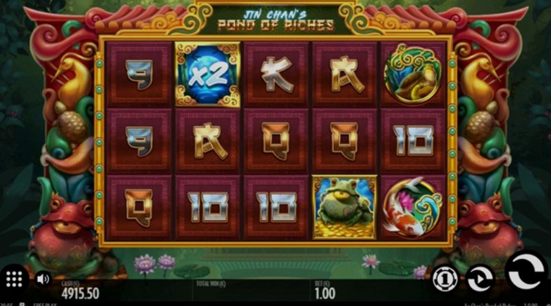 Play Jin Chan’s Pond of Riches by Thunderkick at 1Win Casino