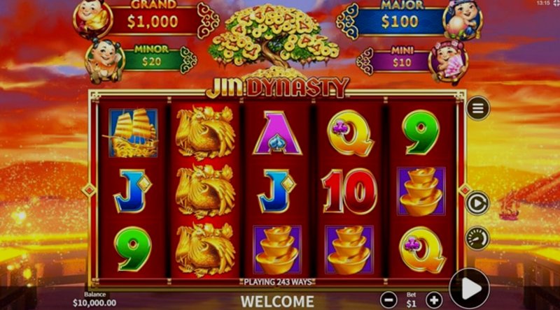 Play Jin Dynasty by Skywind at 1Win Casino