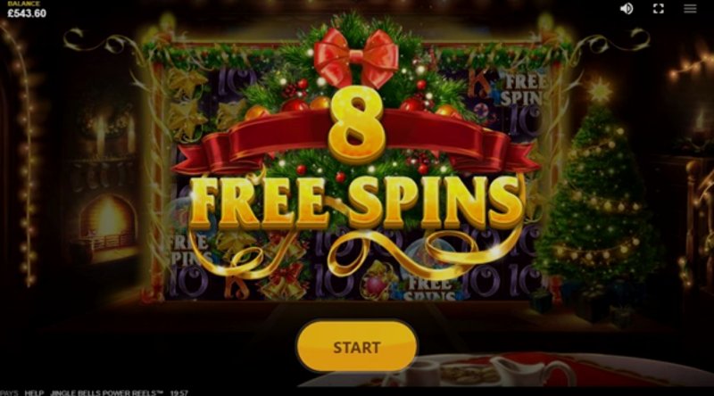 Play Jingle Bells Power Reels by Red Tiger at 1Win Casino