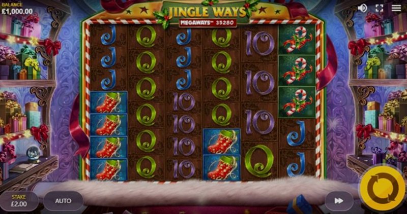 Play Jingle Ways Megaways by Red Tiger at 1Win Casino