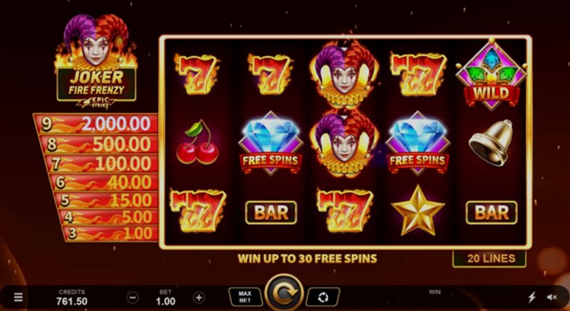 Play Joker Fire Frenzy in Pakistan at 1Win Casino