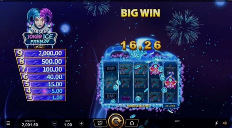 Play Joker Ice Frenzy Epic Strike by Games Global at 1Win Casino