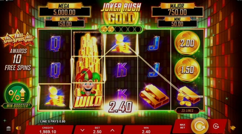 Play Joker Rush by Playtech at 1Win Casino