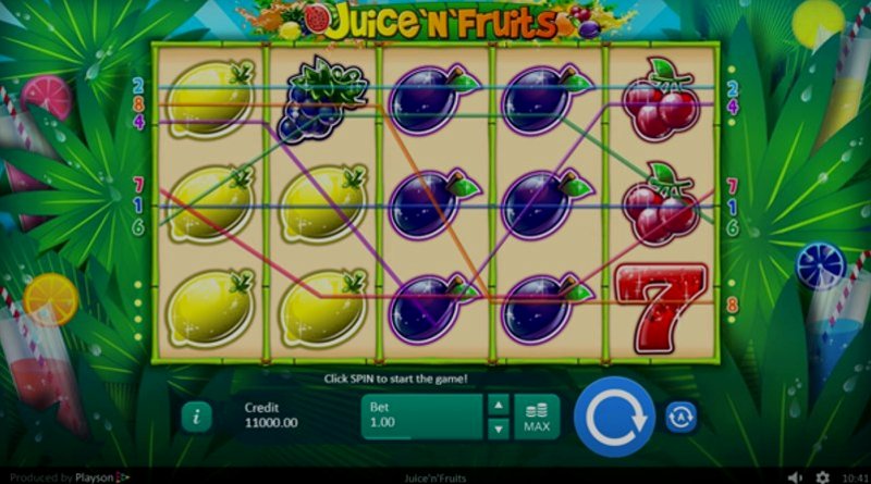 Play Juice and Fruits by Playson at 1Win Casino