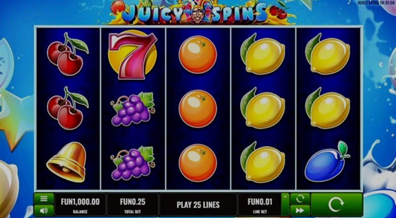 Play Juicy Spins by Platipus at 1Win Casino