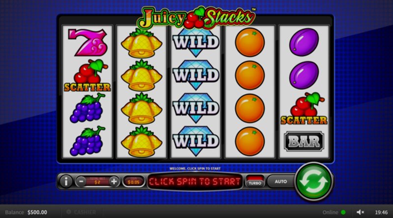 Play Juicy Stacks by Skywind at 1Win Casino