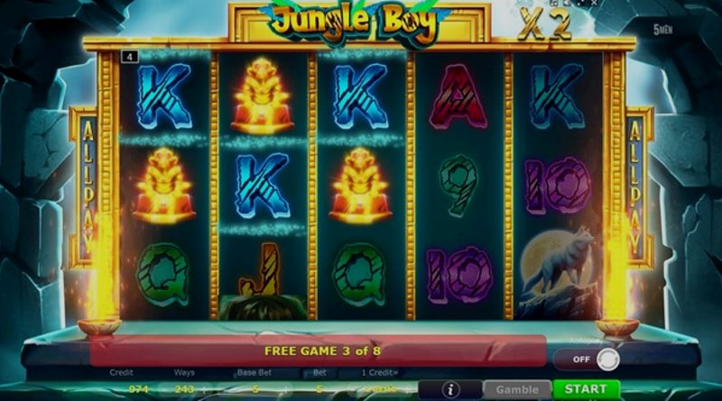 Play Jungle Boy by 5 Men Gaming at 1Win Casino